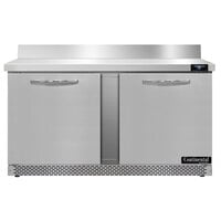Continental Refrigerator SW60-N-BS-FB 60 inch Front-Breathing Worktop Refrigerator