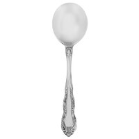 Walco 3812 Patrician 6 3/16 inch 18/0 Stainless Steel Heavy Weight Bouillon Spoon - 24/Case