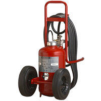 Buckeye 125 lb. Purple K Fire Extinguisher - Rechargeable Untagged Pressure Transfer - UL Rating 320-B:C - Rubber Wheels