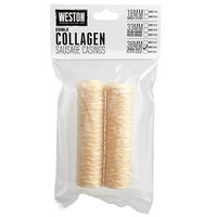 Weston 19-0123-W 38mm Collagen Sausage Casing - Makes 30 lb.