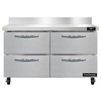 Continental Refrigerator SW48-N-BS-D 48 inch Worktop Refrigerator with Four Drawers