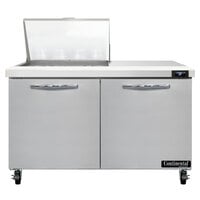 Continental Refrigerator SW48-N-12M 48 inch 2 Door Mighty Top Refrigerated Sandwich Prep Table