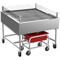 Winholt SSMIT4848-MLC/SNG 48" Stainless Steel Insulated Cold Food Display Table with Pan