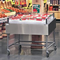 Winholt SSMIT4848-MLC/SNG 48 inch Stainless Steel Insulated Cold Food Display Table with Pan