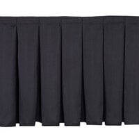 National Public Seating SB8-96 Black Box Stage Skirt for 8 inch Stage - 96 inch Long