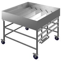 Winholt SSMIT-4848MLC/ADJ 48  Adjustable Stainless Steel Insulated Cold Food Display Table