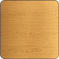Lancaster Table & Seating 36" x 36" Laminated Square Table Top Reversible Walnut / Oak