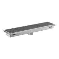 Regency 12" x 54" 14-Gauge Stainless Steel Floor Trough with Grate