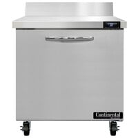 Continental Refrigerator SW32-N-BS 32 inch Worktop Refrigerator with Backsplash