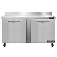 Continental Refrigerator SW60-N-BS 60 inch Worktop Refrigerator with Backsplash