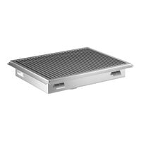 Regency 24" x 30" 14-Gauge Stainless Steel Floor Trough with Grate