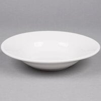 Tuxton ALD-090 Alaska 9.5 oz. Bright White Rim China Soup / Pasta Bowl - 24/Case