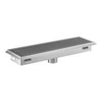 Regency 12" x 42" 14-Gauge Stainless Steel Floor Trough with Grate