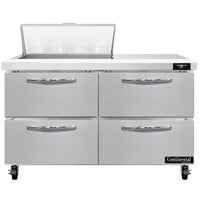 Continental Refrigerator SW48-N-8-D 48 inch 4 Drawer Refrigerated Sandwich Prep Table