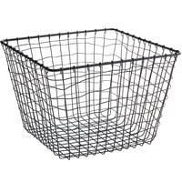 GET WB-305-MG Breeze 11" x 8" Square Metal Gray Storage and Display Basket