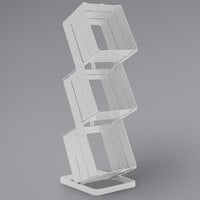 GET MTS-35-W Curator White 3 Tier Flatware / Condiment Organizer / Display Stand