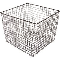 GET WB-304-MG Breeze 14" x 11" Square Metal Gray Storage and Display Basket