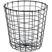 GET WB-317-MG Breeze 8 inch x 8 inch Round Metal Gray Storage Basket