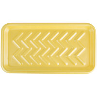 CKF 87925 (#25S) Yellow Foam Meat Tray 15 inch x 8 inch x 5/8 inch - 250/Case