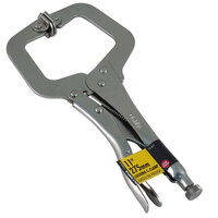 Olympia Tools 11-411 11 inch Nickle / Chrome-Plated Steel Locking C-Clamp