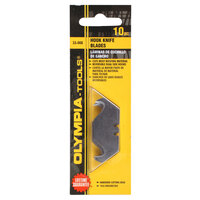 Olympia Tools 33-008 Utility Knife Dual Sided Hook Blade - 10/Pack