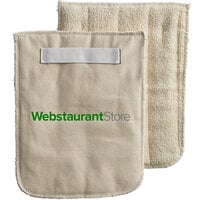 WebstaurantStore 8 1/2 inch x 11 inch Terry Cloth Pan Grabber / Baker's Pad with Wrist Strap