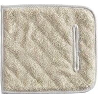 Choice 10 inch x 11 inch Terry Cloth Pan Grabber / Baker's Pad with Wrist Slot - 12/Pack