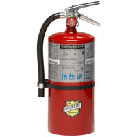 Buckeye 5 lb. ABC Dry Chemical Fire Extinguisher - Rechargeable Untagged with Vehicle Bracket - UL Rating 3-A:40-B:C