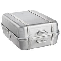 Vollrath Wear-Ever 29.5 Qt. Aluminum Double Roaster Pan - 24 inch x 18 inch x 9 1/2 inch