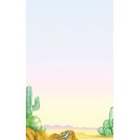 8 1/2 inch x 11 inch Menu Paper - Southwest Themed Lizard Design Left Insert - 100/Pack