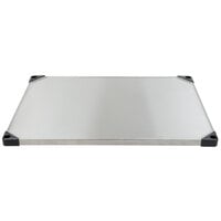 Metro 2436FS Super Erecta 24 inch x 36 inch Flat Stainless Steel Solid Shelf