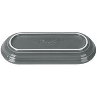 Fiesta® Dinnerware from Steelite International HL412339 Slate 12 inch x 5 11/16 inch Oval China Bread Tray - 6/Case
