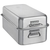 Vollrath Wear-Ever 17.75 Qt. Aluminum Double Roaster Pan - 20" x 11 1/8" x 9 1/8"