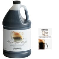 Narvon 1 Gallon Root Beer Slushy 4.5:1 Concentrate - 4/Case