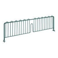 Regency 8" x 30" Green Epoxy Wire Shelf Divider