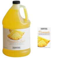 Narvon 1 Gallon Pineapple Slushy 4.5:1 Concentrate - 4/Case