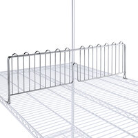 Regency 30 inch Chrome Wire Shelf Divider for Wire Shelving - 30 inch x 8 inch