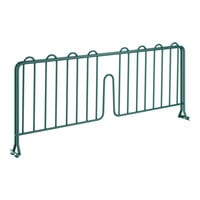 Regency 8" x 21" Green Epoxy Wire Shelf Divider