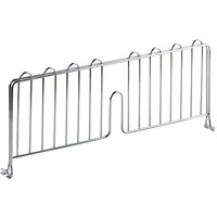 Regency 21 inch Chrome Wire Shelf Divider for Wire Shelving - 21 inch x 8 inch