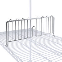 Regency 21 inch Chrome Wire Shelf Divider for Wire Shelving - 21 inch x 8 inch