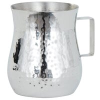 American Metalcraft CHS4 4 oz. Silver Hammered Stainless Steel Bell Creamer