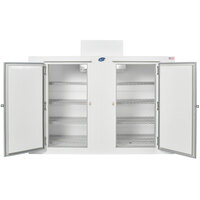 Leer S100 94 inch Outdoor Freezer with Straight Front, Steel Doors, and 8 Shelves