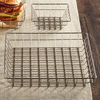 American Metalcraft SQGS12 12 inch Stainless Steel Square Wire Basket