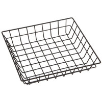 American Metalcraft SQGS10 10 inch Black Square Wire Basket