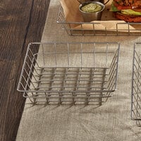 American Metalcraft SQGS8 8 inch Stainless Steel Square Wire Basket