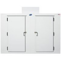 Leer S100 94 inch Indoor Freezer with Straight Front, Steel Doors, and 8 Shelves
