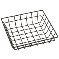 American Metalcraft SQGS8 8 inch Black Square Wire Basket