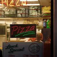 Choice 19 inch x 10 inch LED Rectangular Red and Green Pizza Sign with Two Display Modes