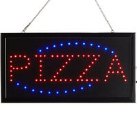 Choice 19 inch x 10 inch LED Rectangular Pizza Sign with Two Display Modes