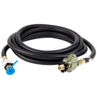 Crown Verity 5131 1/2" x 25' Liquid Propane Gas Hose and Regulator Assembly for Single Inlet (SI) Propane Cooking Equipment